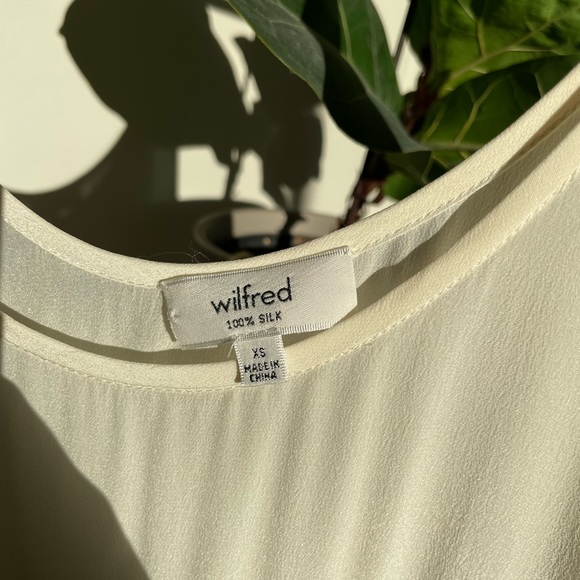 Wilfred Bisous Two-Tone 100% Silk Dress NWOT - Picture 4 of 12